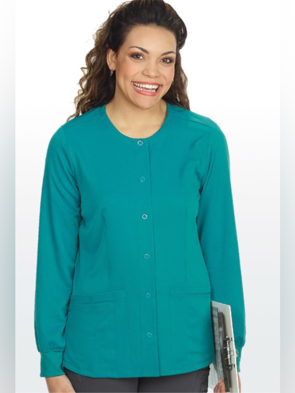 HH Works Snap Front Round Neck Warm Up Jacket